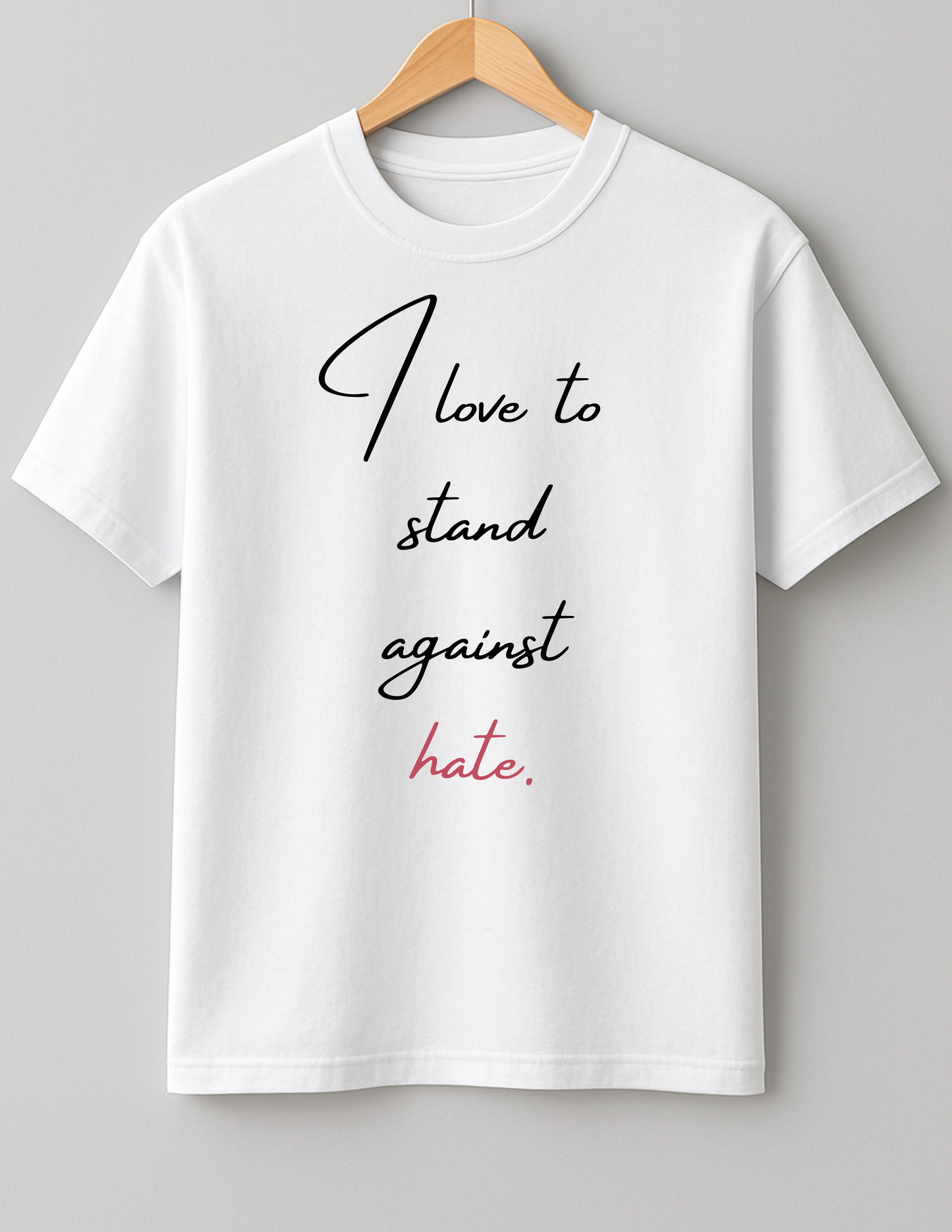 Stand against hate - Heavy Weight Unisex Cotton Tee