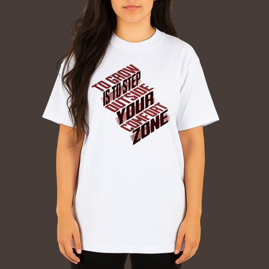 Step outside your comfort -Kittl Heavy Weight Unisex Cotton Tee