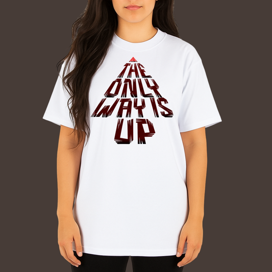 The only way is up - Kittl Heavy Weight Unisex Cotton Tee