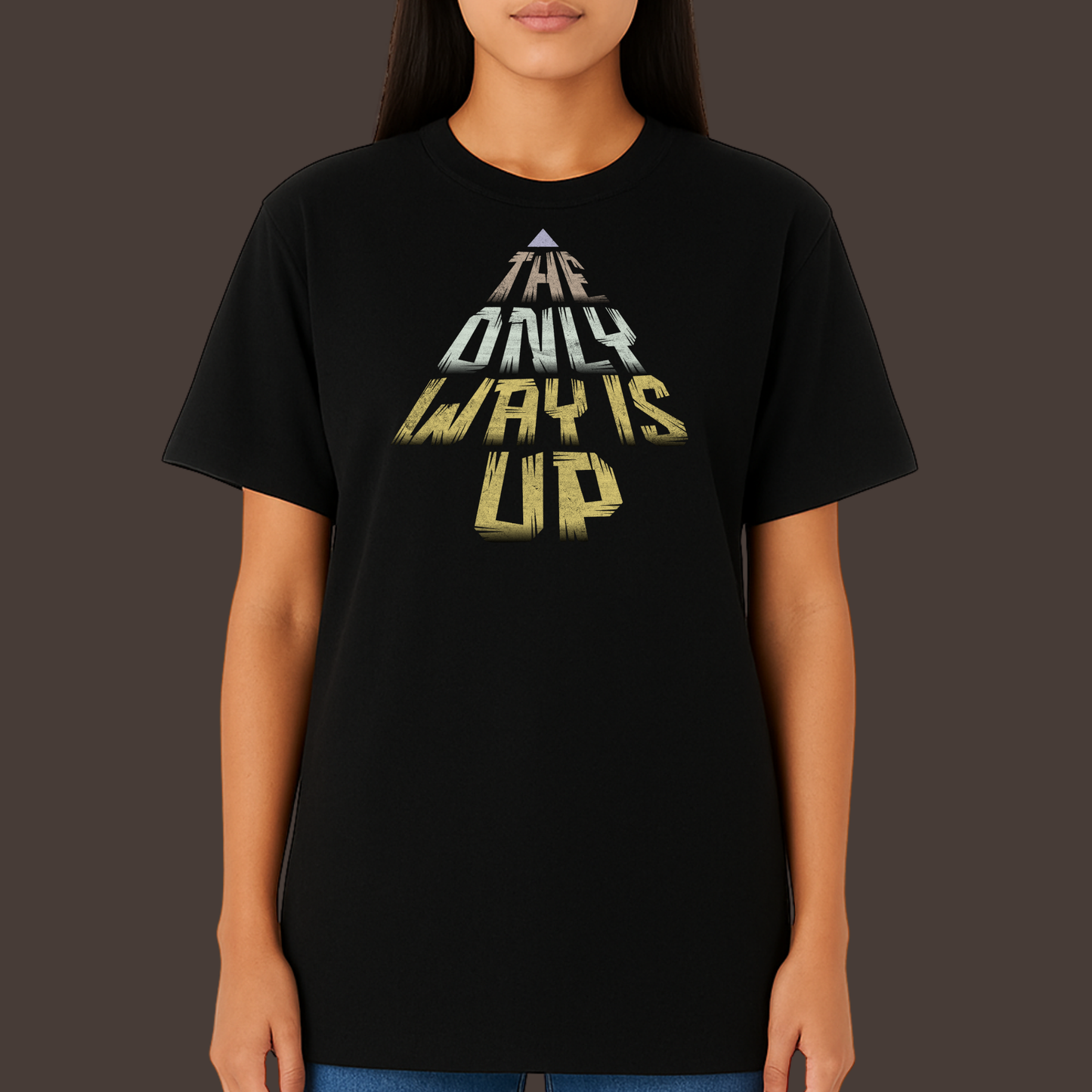 The only way is up - Kittl Heavy Weight Unisex Cotton Tee