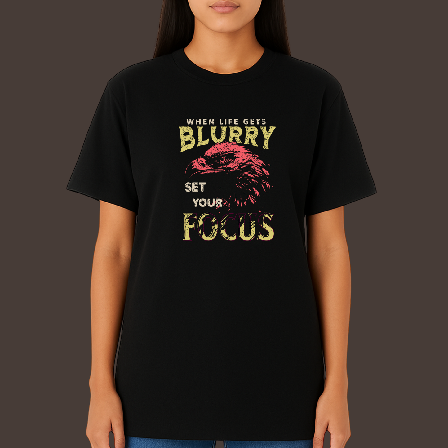Set your focus - Kittl Heavy Weight Unisex Cotton Tee