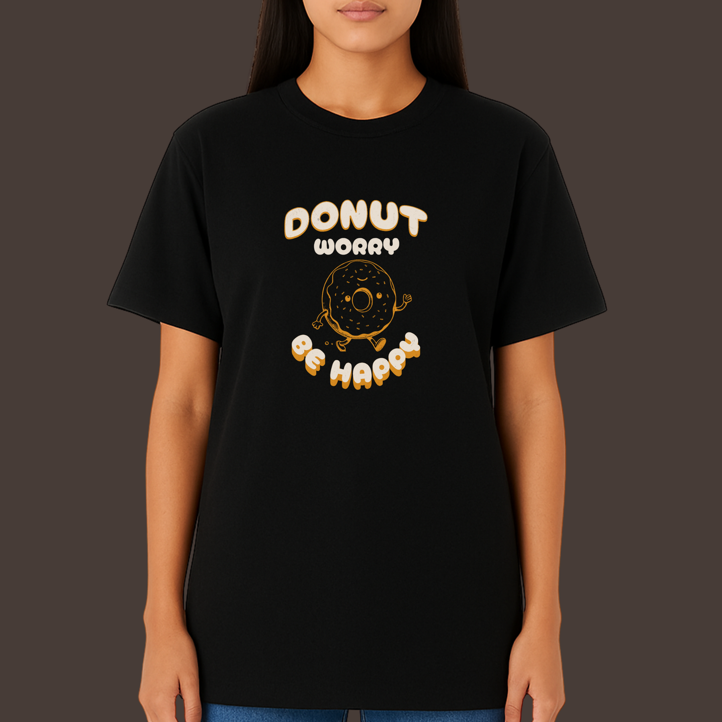 Donut worry - Kittl Heavy Weight Unisex Cotton Tee