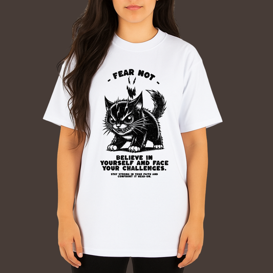 Be fearless - Kittl Heavy Weight Unisex Cotton Tee