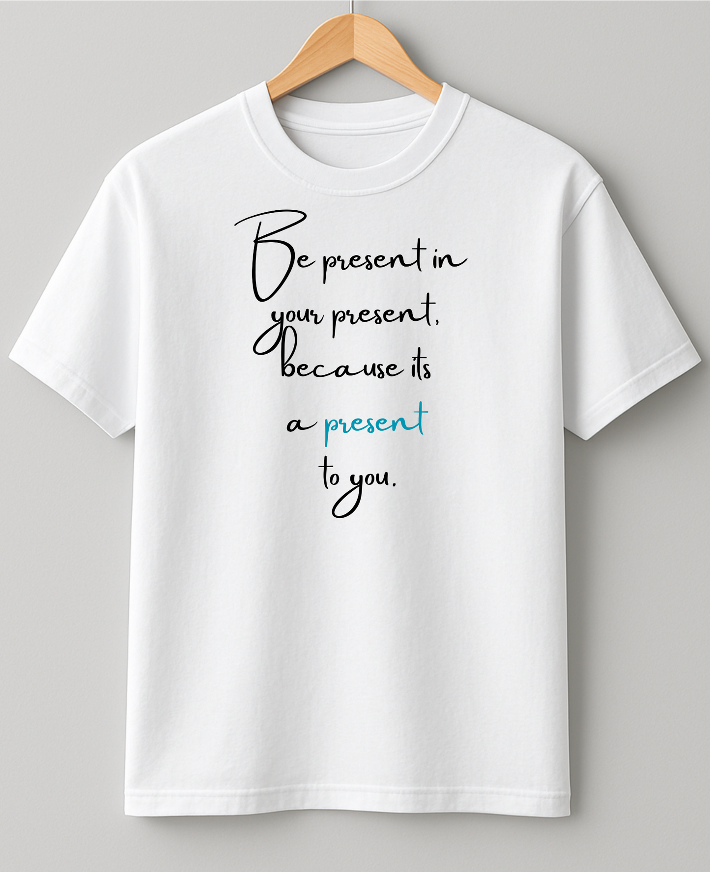 Present is a present - Heavy Weight Unisex Cotton Tee