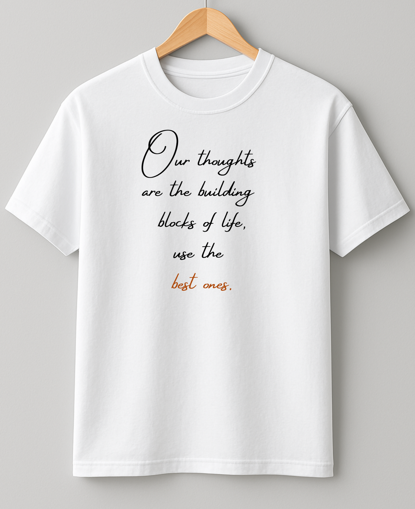 Chose your thoughts right- Heavy Weight Unisex Cotton Tee