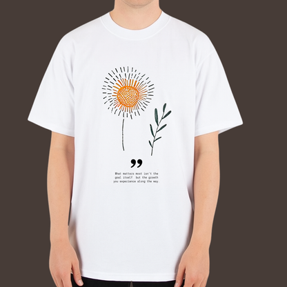 Growth is the goal - Kittl Heavy Weight Unisex Cotton Tee