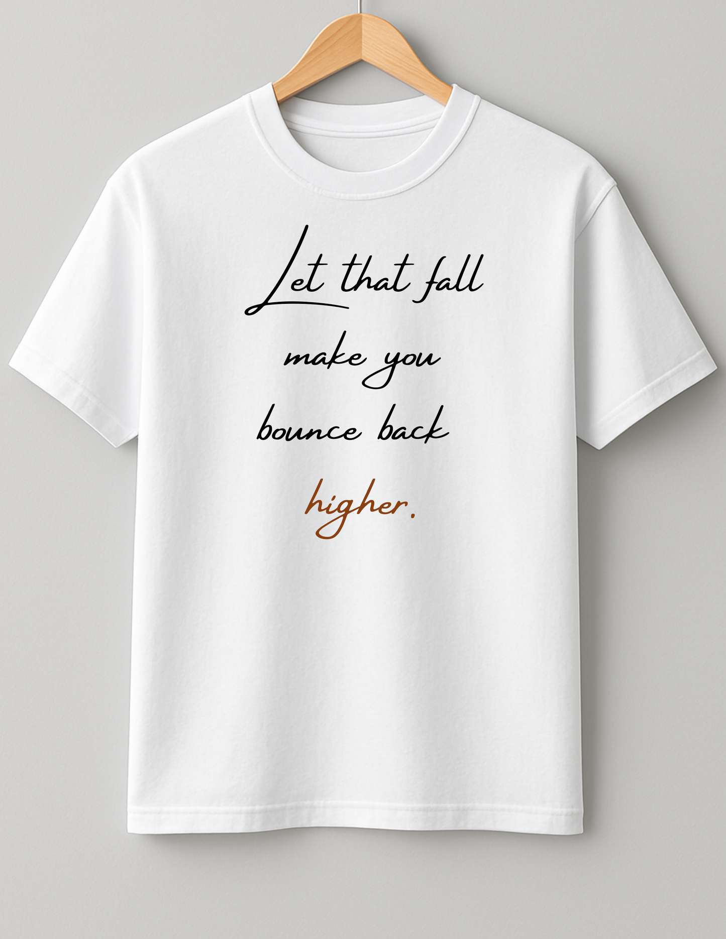 Bounce back higher - Heavy Weight Unisex Cotton Tee