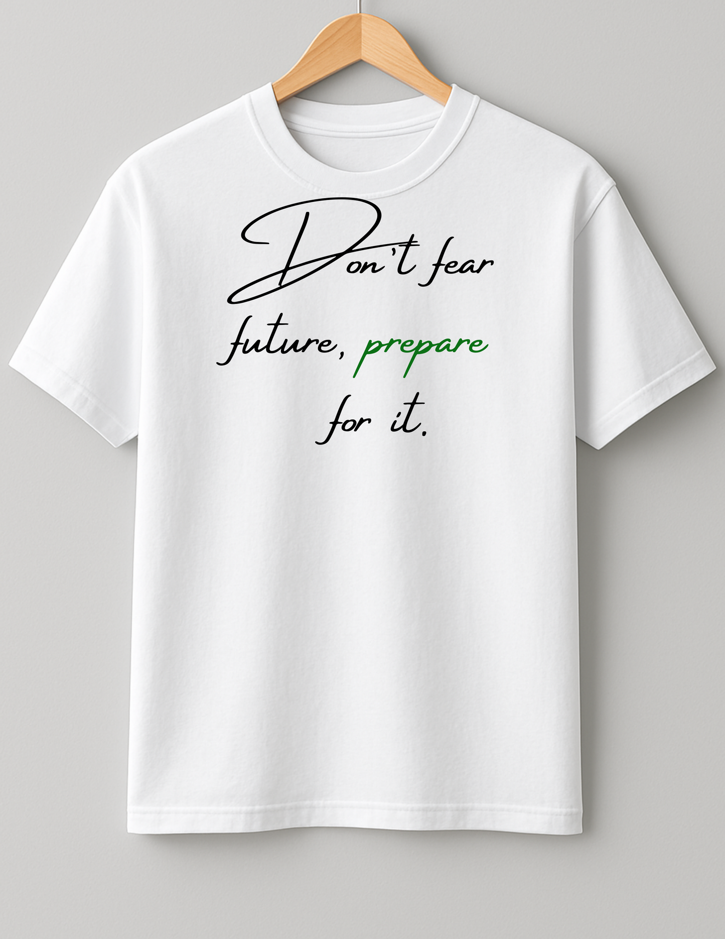 Don't fear future - Heavy Weight Unisex Cotton Tee