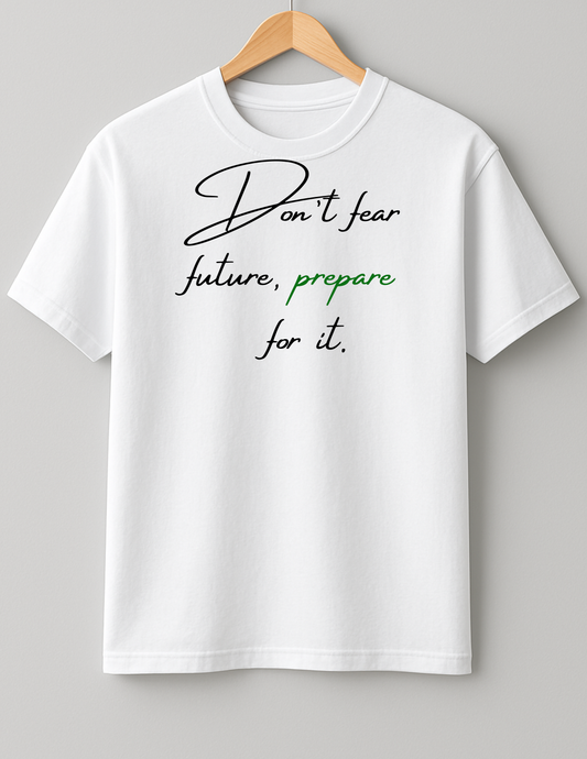 Don't fear future - Heavy Weight Unisex Cotton Tee