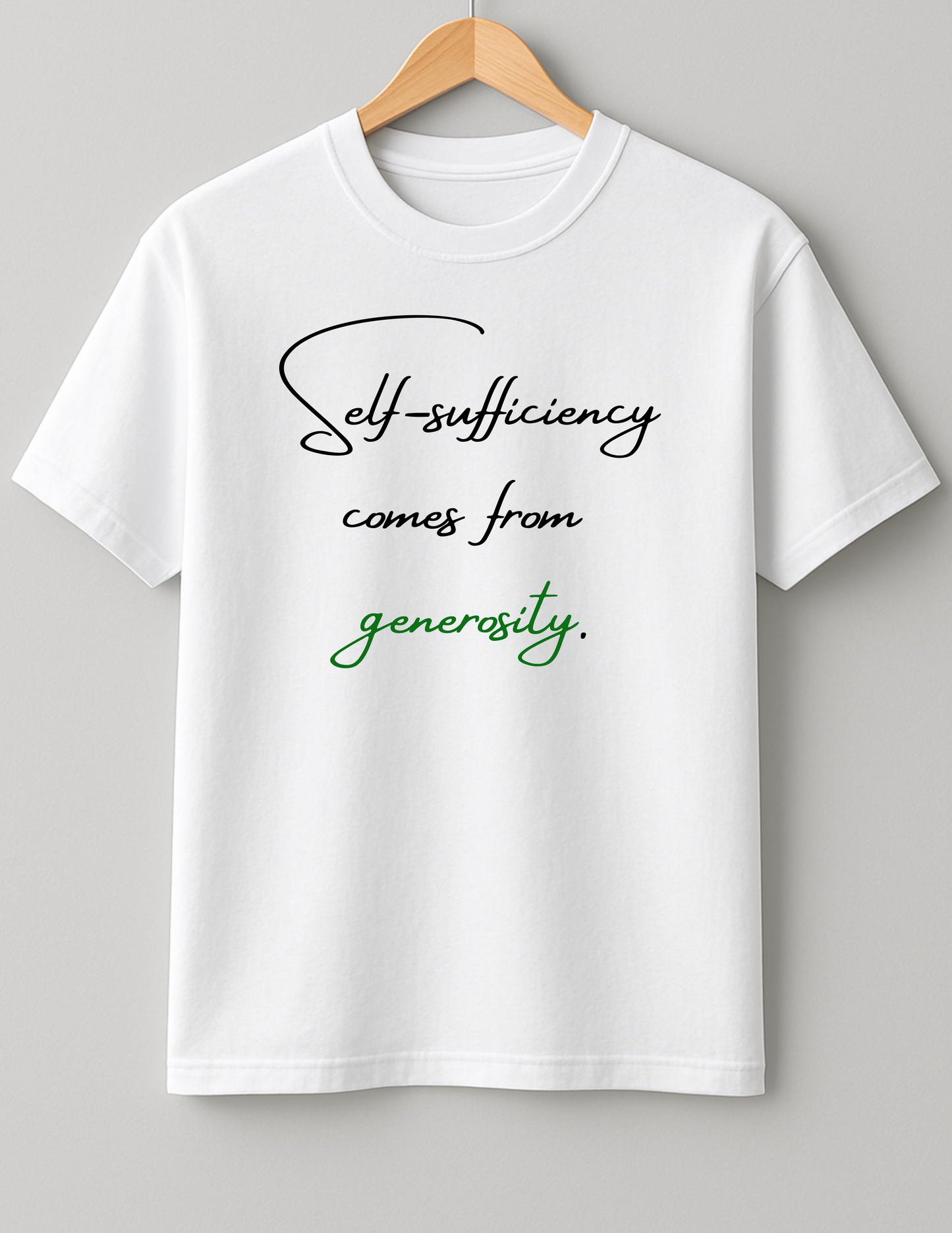 Generosity - Heavy Weight Unisex Cotton Tee - Sep 1
