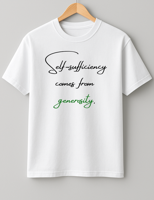 Generosity - Heavy Weight Unisex Cotton Tee - Sep 1