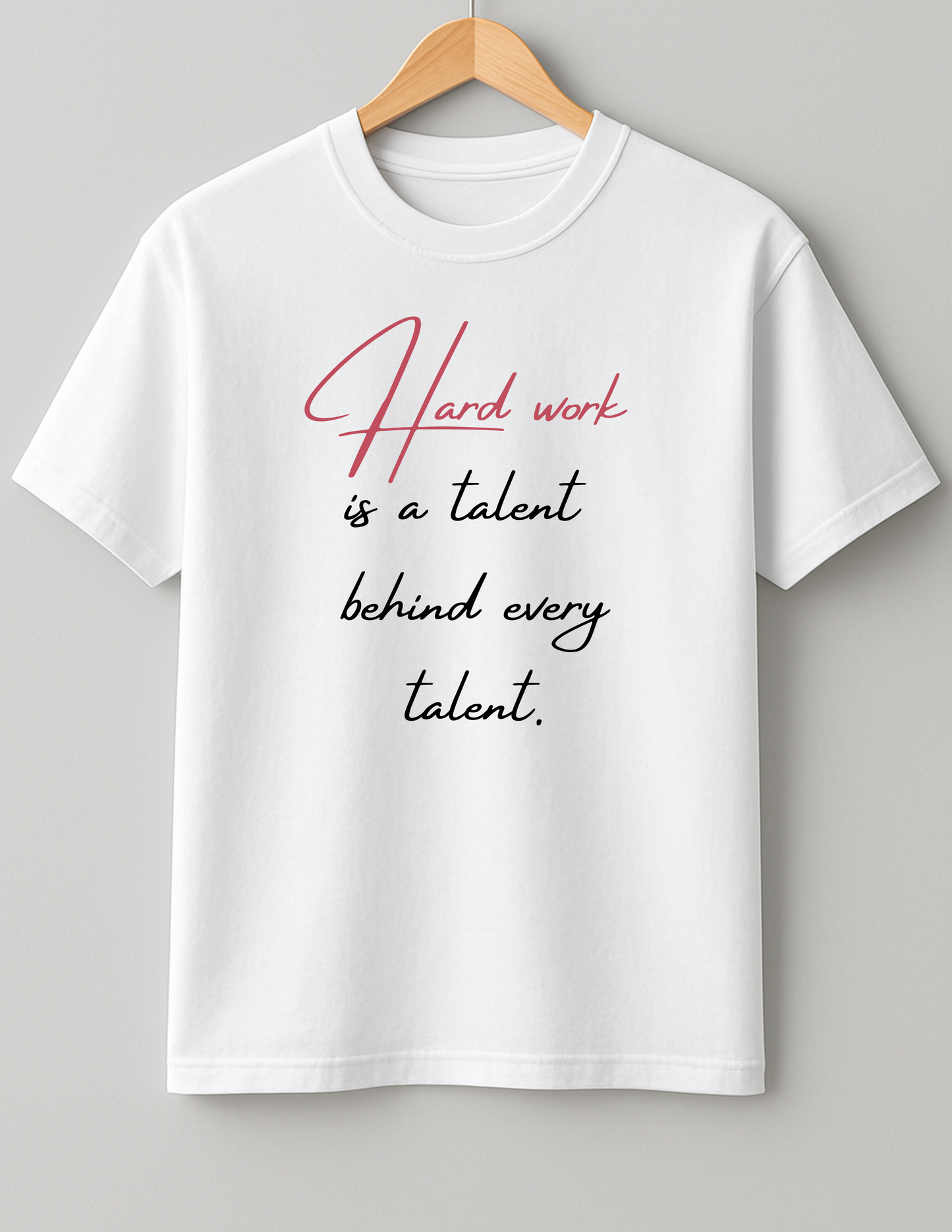 Hard work is a talent - Heavy Weight Unisex Cotton Tee