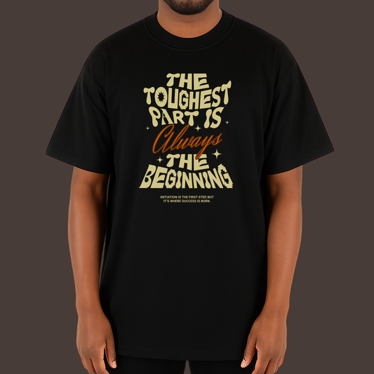 Take initiative -Kittl  Heavy Weight Unisex Cotton Tee