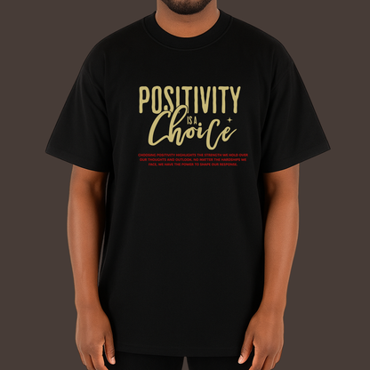 Positivity - kittl Heavy Weight Unisex Cotton Tee