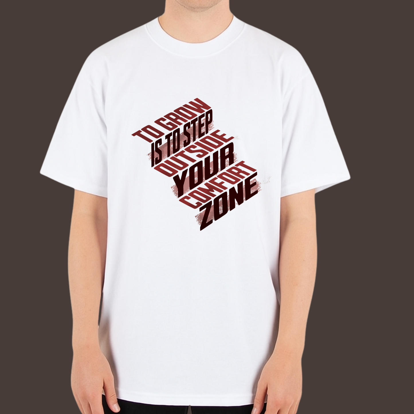 Step outside your comfort -Kittl  Heavy Weight Unisex Cotton Tee