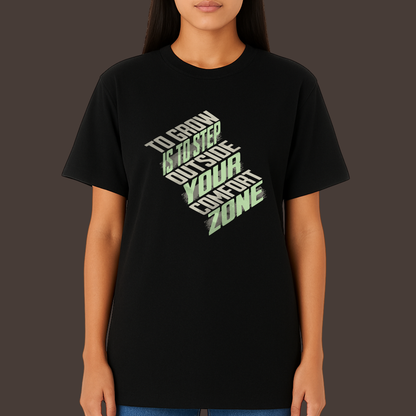 Step outside your comfort -Kittl  Heavy Weight Unisex Cotton Tee