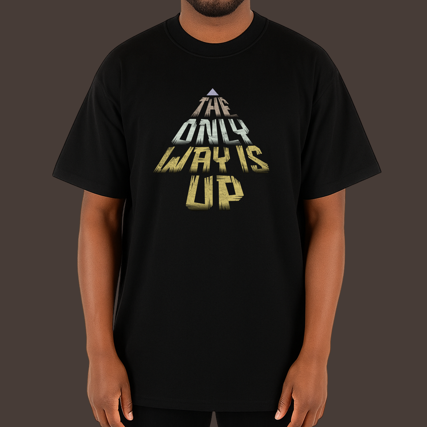 The only way is up - Kittl Heavy Weight Unisex Cotton Tee