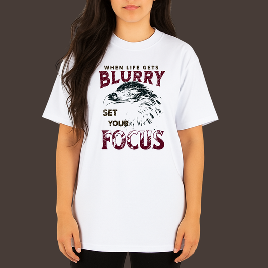 Set your focus - Kittl Heavy Weight Unisex Cotton Tee
