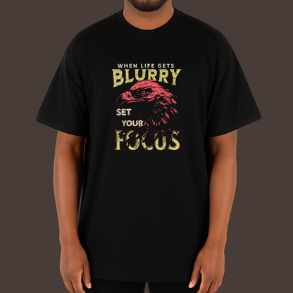 Set your focus - Kittl Heavy Weight Unisex Cotton Tee
