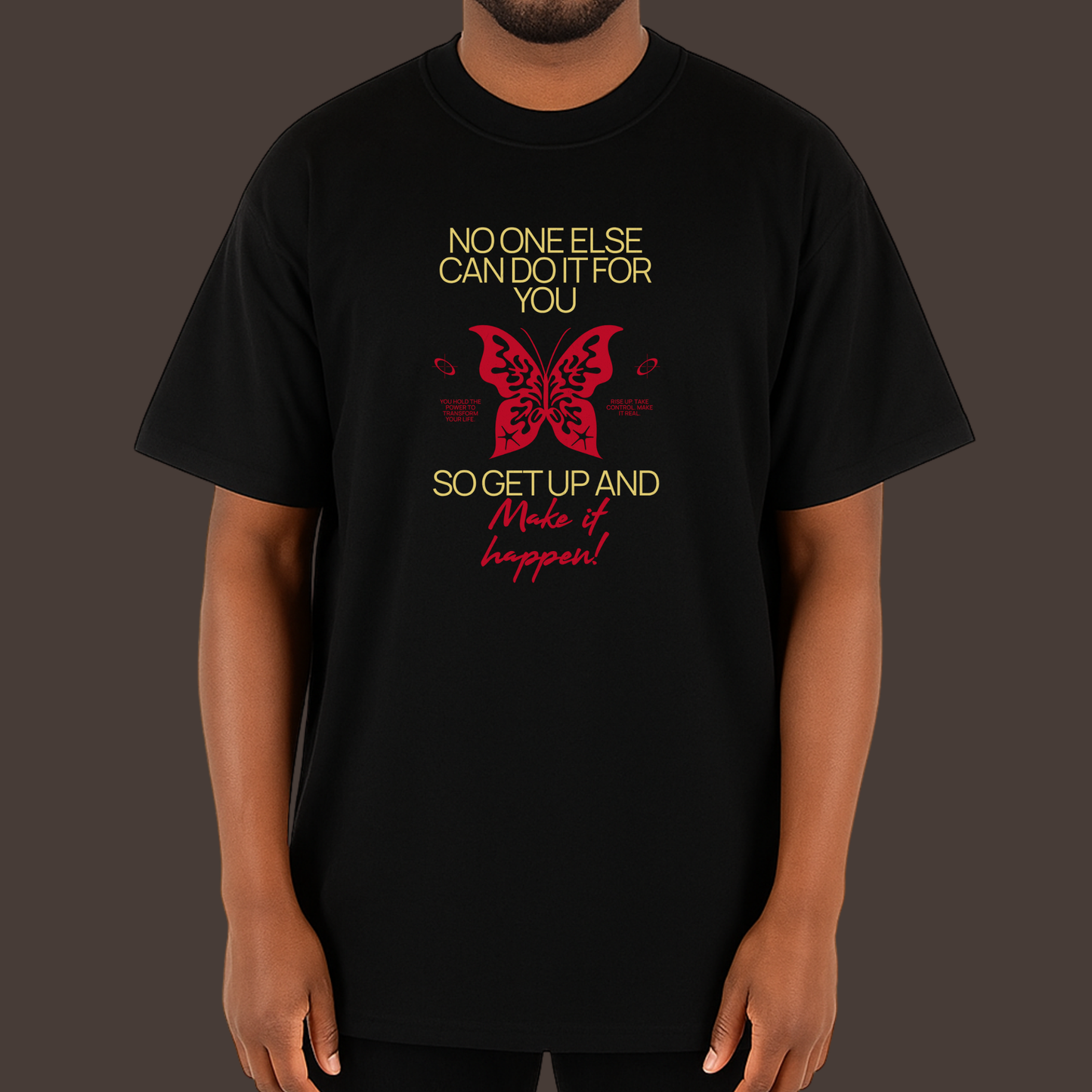 Make it happen - Kittl Heavy Weight Unisex Cotton Tee