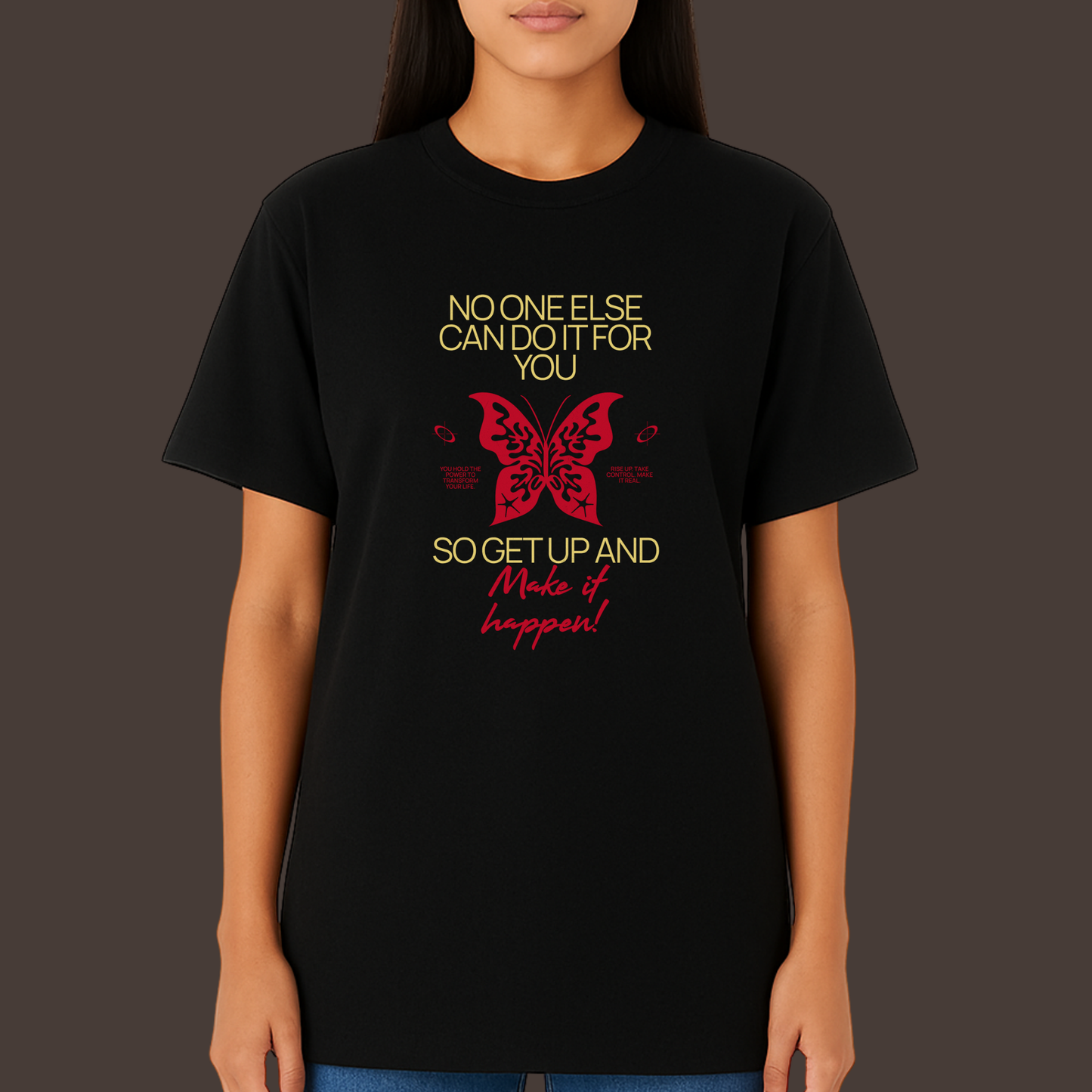 Make it happen - Kittl Heavy Weight Unisex Cotton Tee