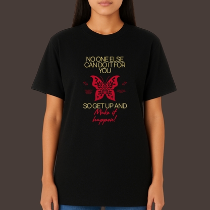 Make it happen - Kittl Heavy Weight Unisex Cotton Tee