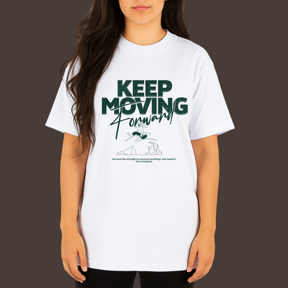 Keep moving forward - Kittl  Heavy Weight Unisex Cotton Tee