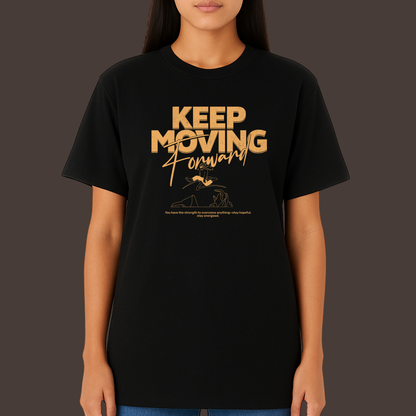 Keep moving forward - Kittl  Heavy Weight Unisex Cotton Tee
