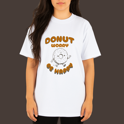 Donut worry - Kittl Heavy Weight Unisex Cotton Tee