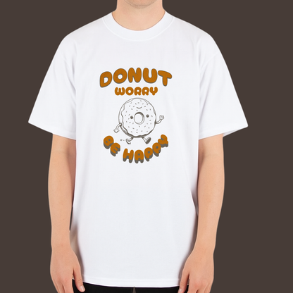 Donut worry - Kittl Heavy Weight Unisex Cotton Tee