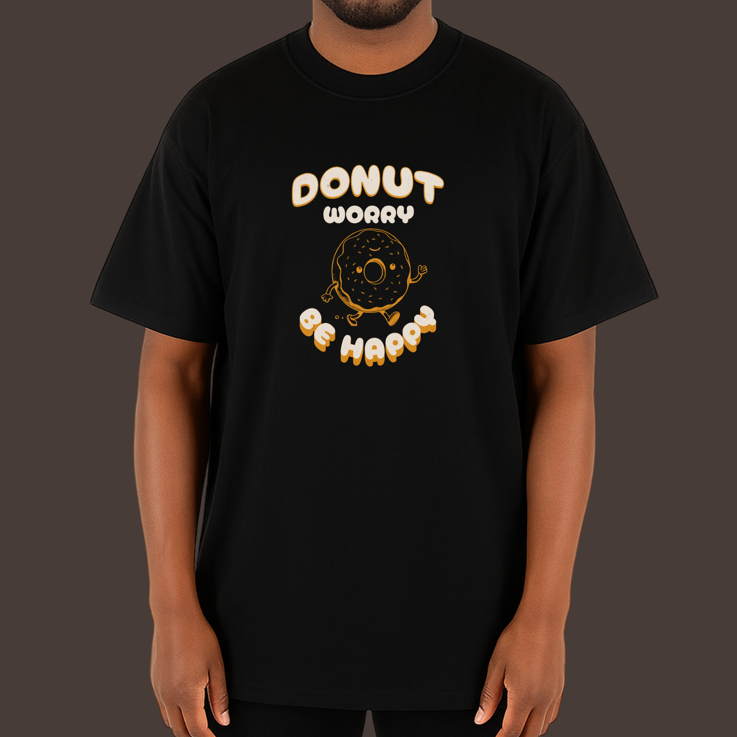 Donut worry - Kittl Heavy Weight Unisex Cotton Tee