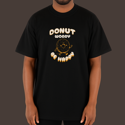 Donut worry - Kittl Heavy Weight Unisex Cotton Tee