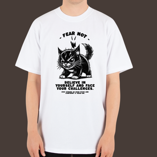 Be fearless - Kittl Heavy Weight Unisex Cotton Tee