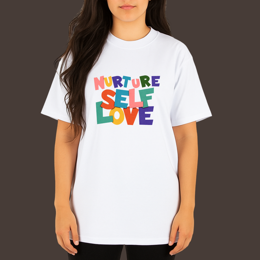 Nurture self love- Kittl  Heavy Weight Unisex Cotton Tee