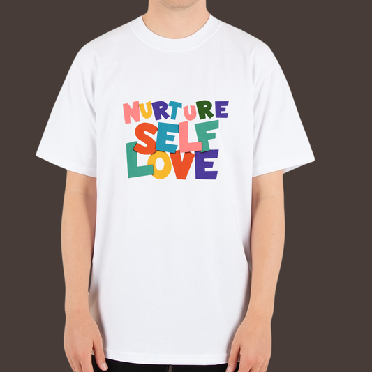 Nurture self love- Kittl  Heavy Weight Unisex Cotton Tee