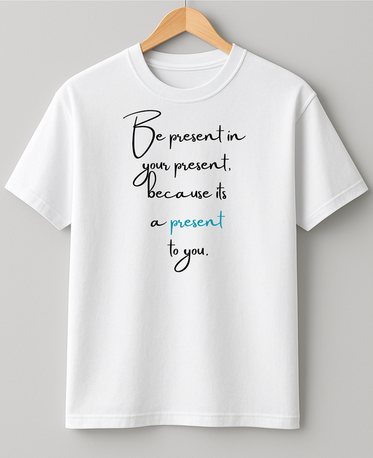 Present is a present - Heavy Weight Unisex Cotton Tee
