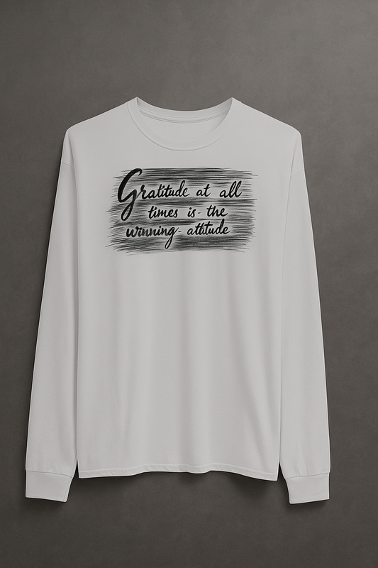 Be always thankful- Long Sleeves Unisex Cotton Blend Tee