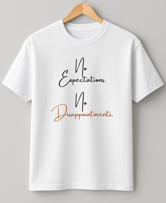 No expectations - Heavy Weight Unisex Cotton Tee