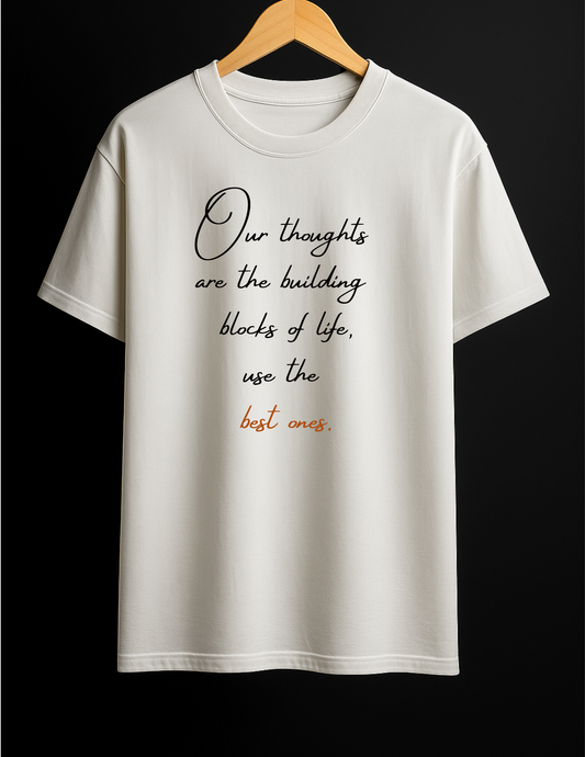 Chose your thoughts right - VINTAGE Heavy Weight Unisex Cotton Tee