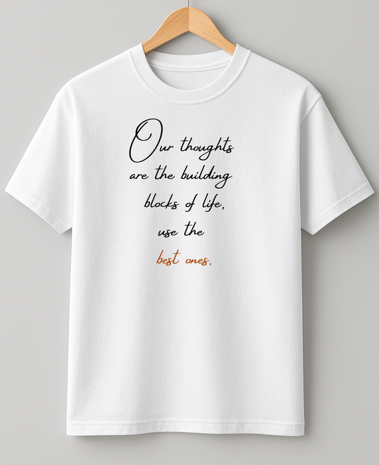 Chose your thoughts right-  Heavy Weight Unisex Cotton Tee